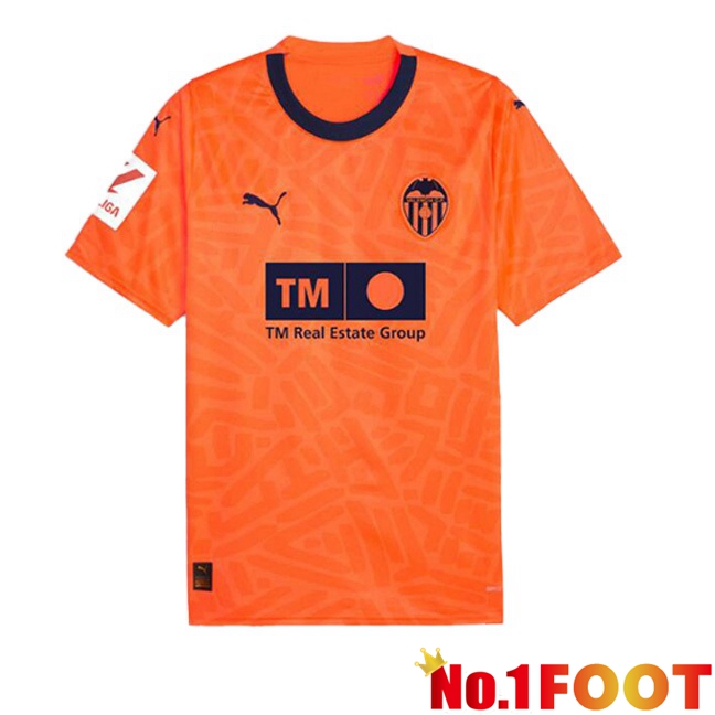 Valencia CF Third Football Jersey Orange 2023/2024