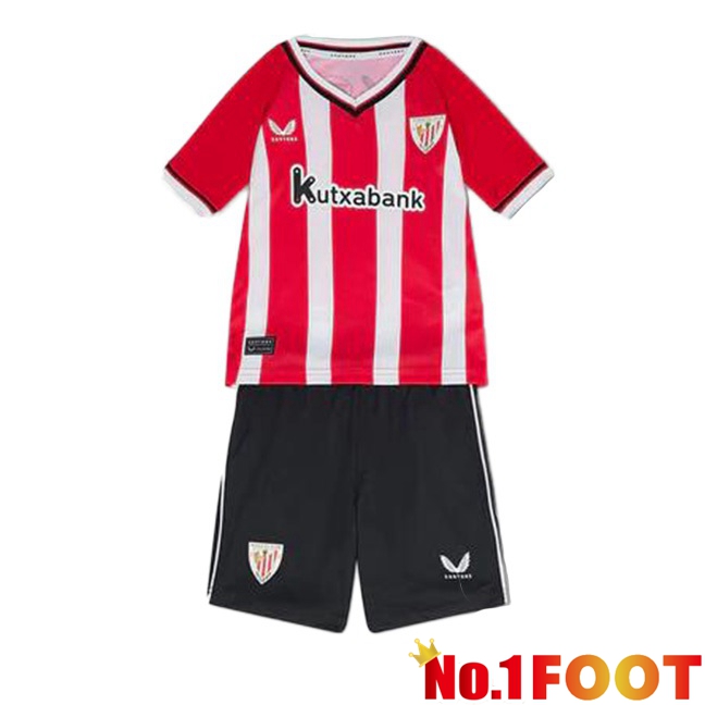 Athletic Bilbao Kids Home Football Jersey Red 2023/2024