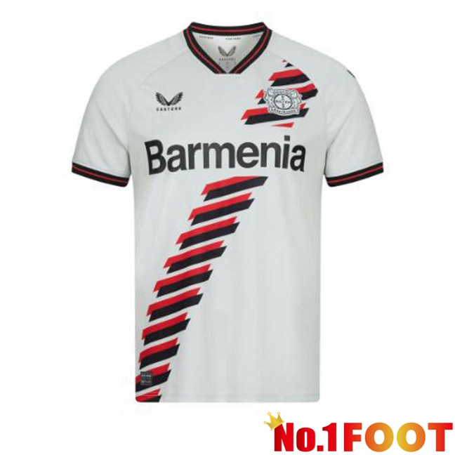 Bayer 04 Leverkusen Away Football Jersey White 2023/2024