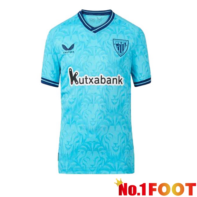 Athletic Bilbao Away Football Jersey Blue 2023/2024 - Click Image to Close