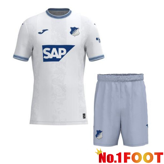 TSG Hoffenheim Kids Away Football Jersey White 2023/2024