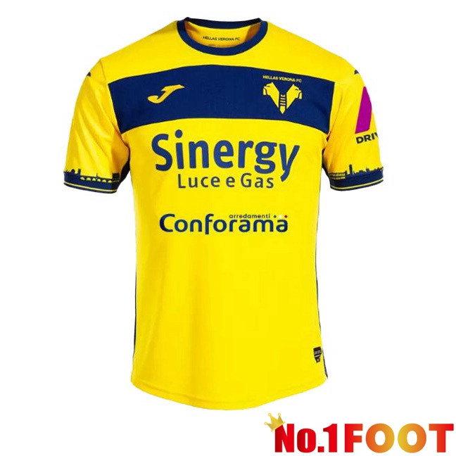 Hellas Verone Away Football Jersey Yellow 2023/2024