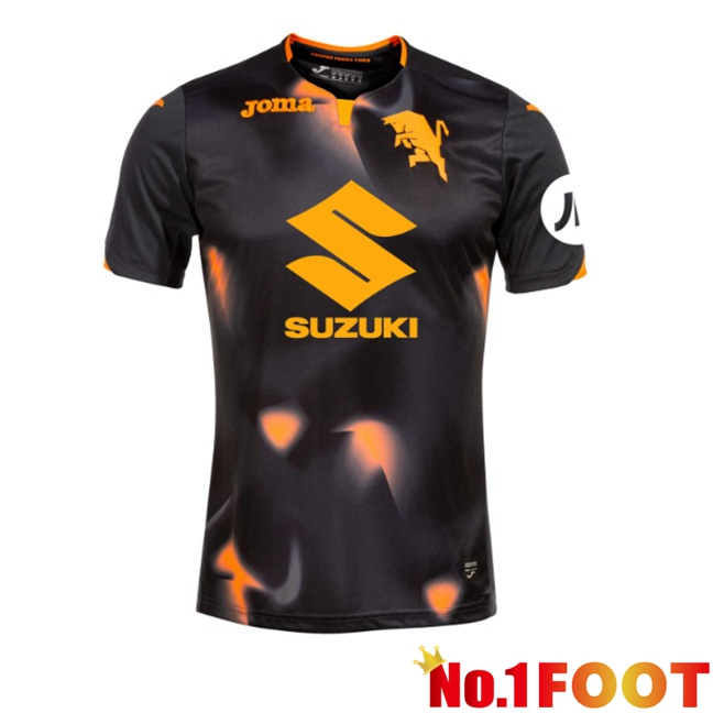 Torino FC Third Football Jersey Black 2023/2024 - Click Image to Close