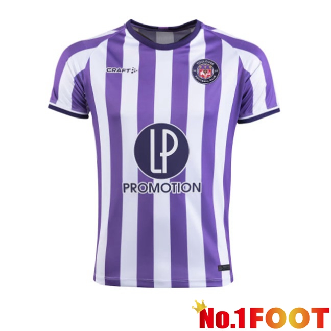 Toulouse Home Football Jersey Purple White 2023/2024