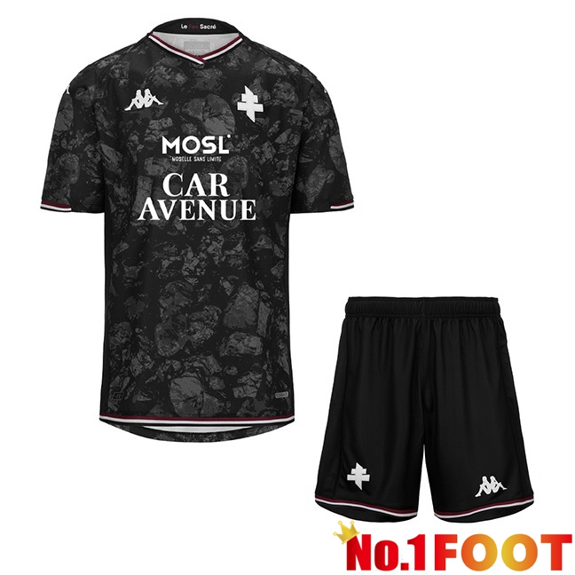 FC Metz Kids Third Football Jersey Black 2023/2024