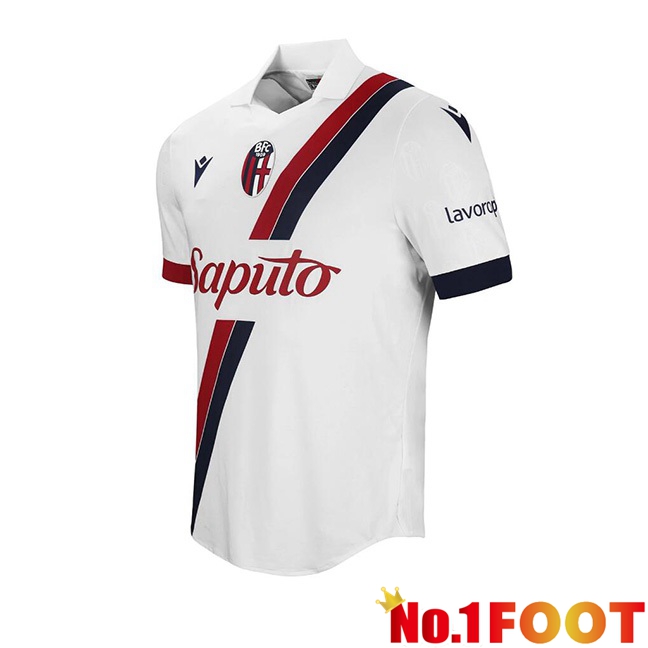 Bologne Away Football Jersey White 2023/2024 - Click Image to Close