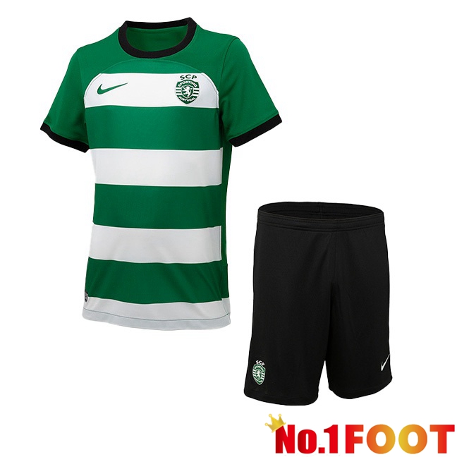 Sporting CP Kids Home Football Jersey Green 2023/2024