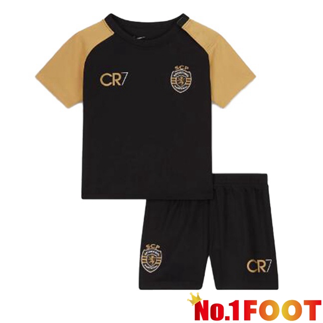 Sporting CP Kids Third Football Jersey Black 2023/2024