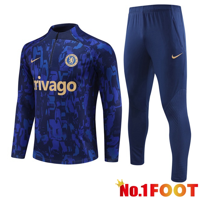 FC Chelsea Training Tracksuit Suit Blue 2023/2024