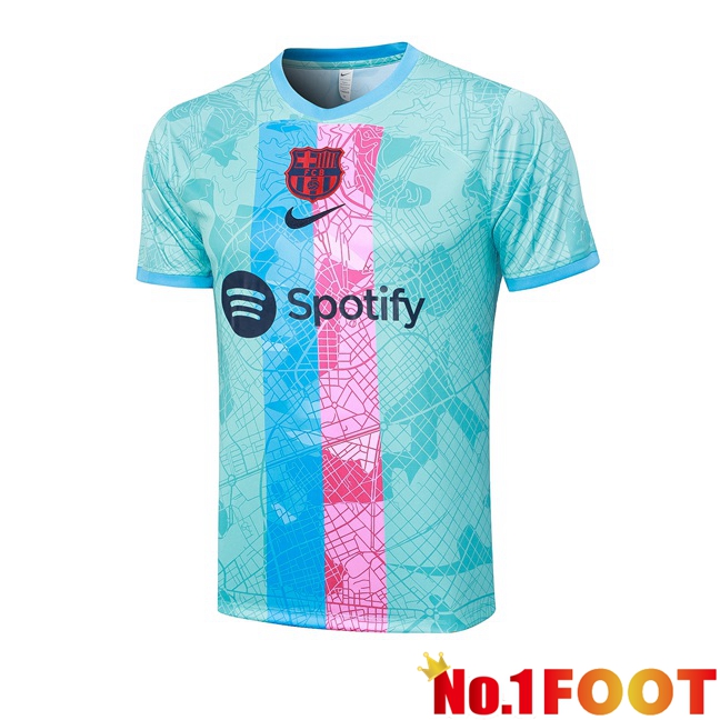 FC Barcelona Training T Shirt Blue 2023/2024