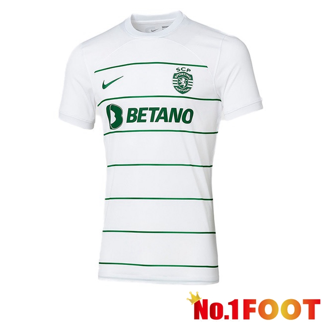 Sporting CP Away Football Jersey White 2023/2024