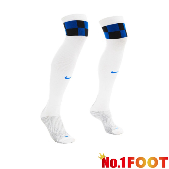 Inter Milan Soccer Socks Away White 2023/2024