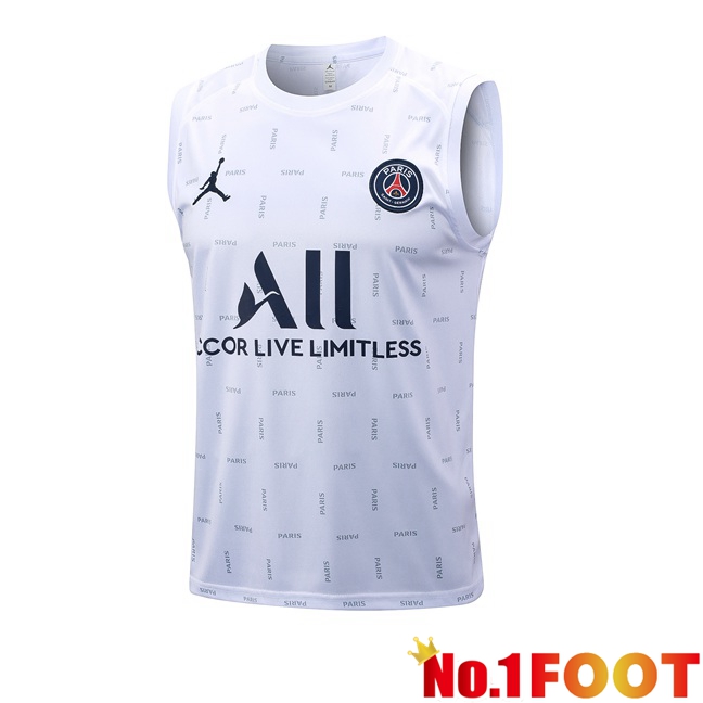 Paris PSG Soccer Vest White 2023/2024