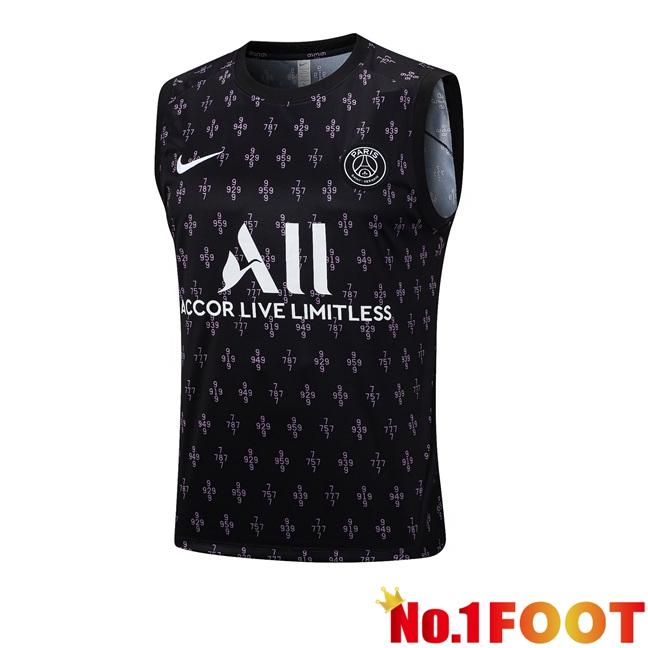 Paris PSG Soccer Vest Black 2023/2024