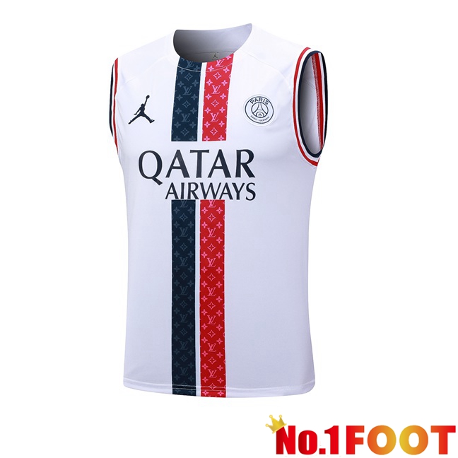 Paris PSG Soccer Vest White 2023/2024