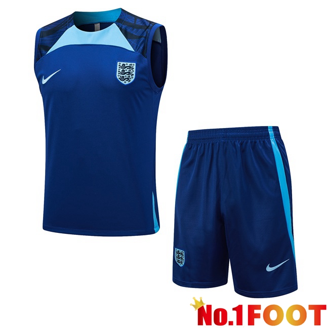 England Soccer Vest + Shorts Blue 2023/2024