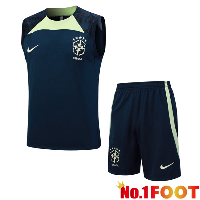 Brazil Soccer Vest + Shorts Blue Royal 2023/2024