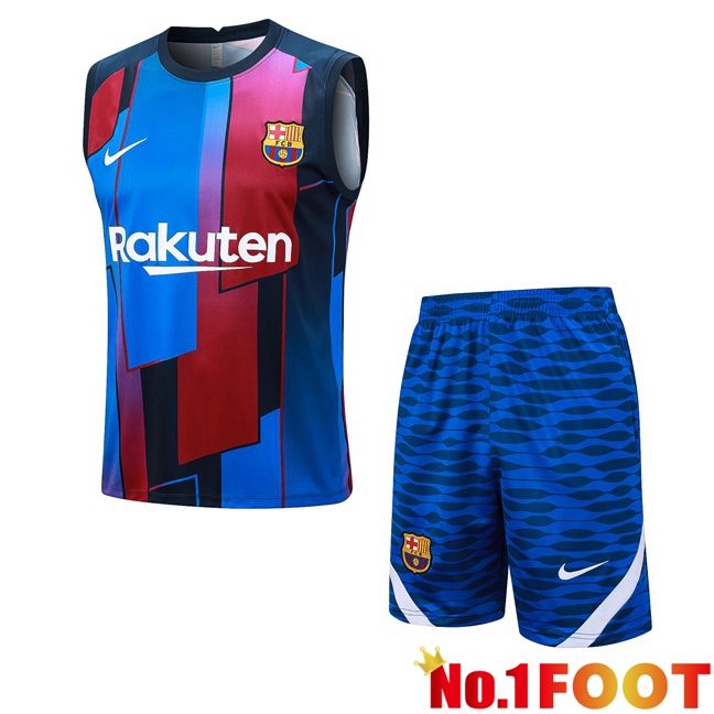 FC Barcelona Soccer Vest + Shorts Blue 2023/2024