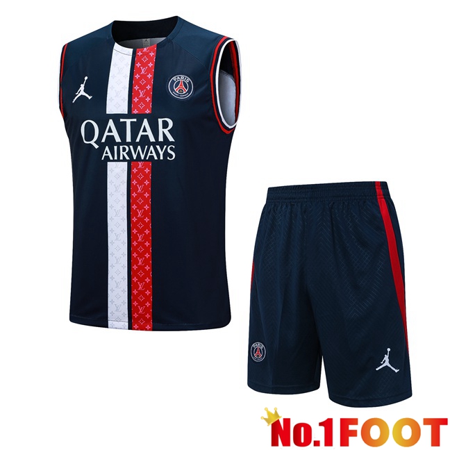 Paris PSG Soccer Vest + Shorts Blue Royal 2023/2024