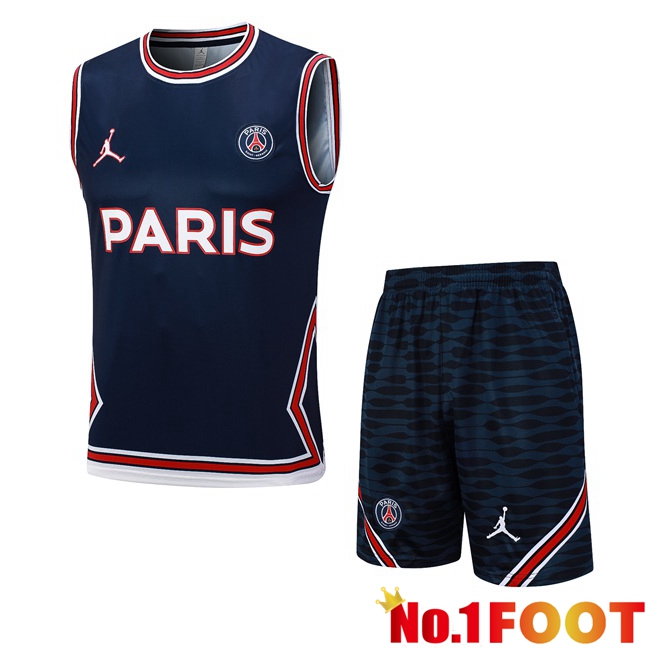 Paris PSG Soccer Vest + Shorts Blue Royal 2023/2024