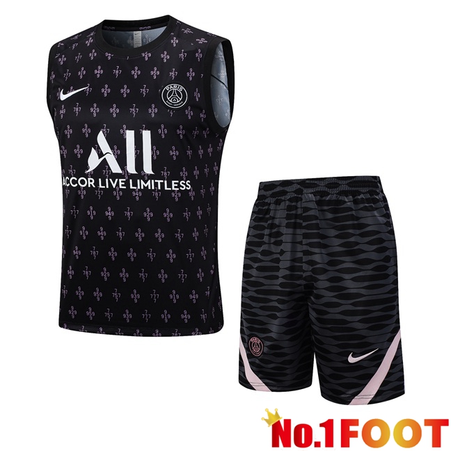 Paris PSG Soccer Vest + Shorts Black 2023/2024