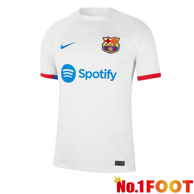 FC Barcelona Away Football Jersey White 2023/2024