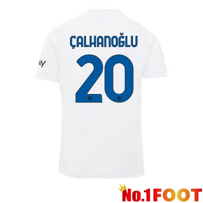 Inter Milan (ÇALHANOĞLU 20) Away Football Jersey White 2023/2024