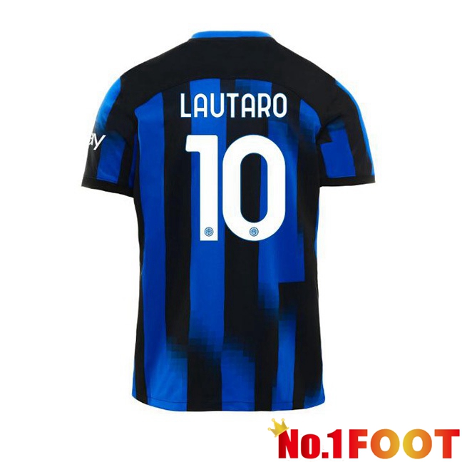 Inter Milan (LAUTARO 10) Home Football Jersey Blue 2023/2024