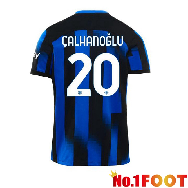 Inter Milan (ÇALHANOĞLU 20) Home Football Jersey Blue 2023/2024