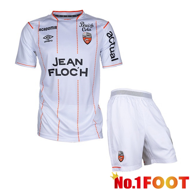 FC Lorient Kids Third Football Jersey Blue White 2023/2024