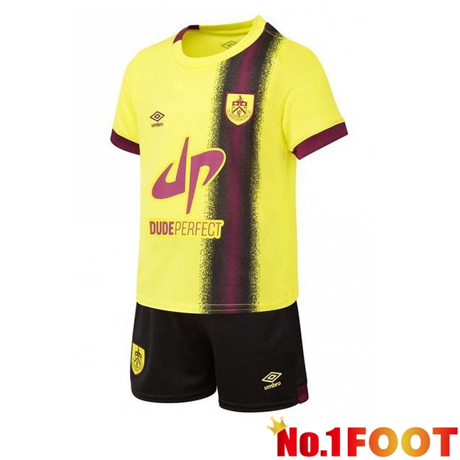 Burnley Kids Away Football Jersey Yellow 2023/2024