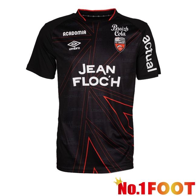 FC Lorient Away Football Jersey Black 2023/2024