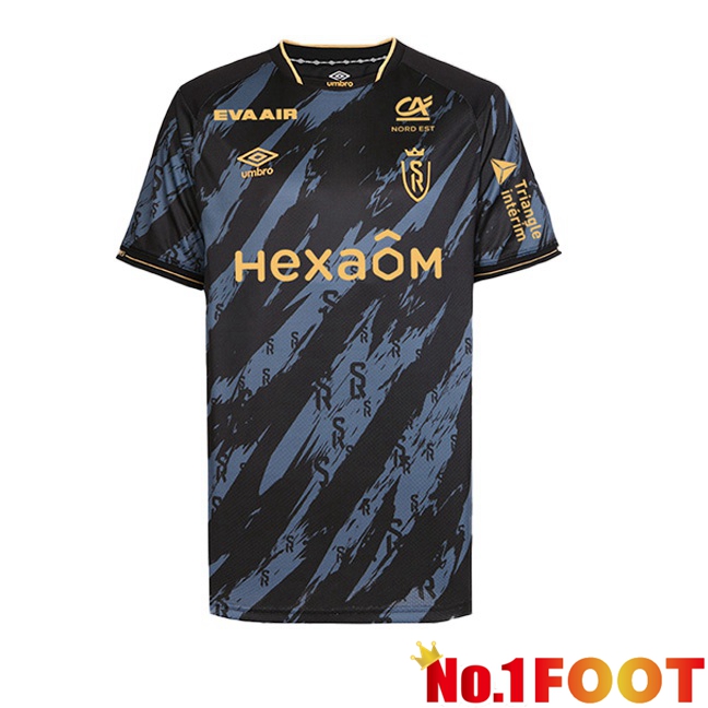 Stade de Reims Third Football Jersey Black 2023/2024