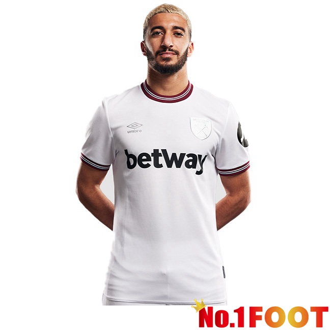 West Ham Away Football Jersey White 2023/2024