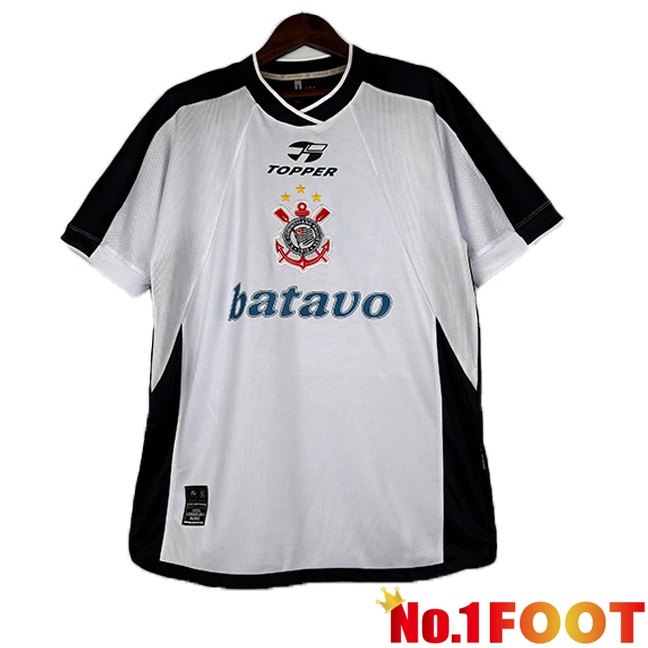 Corinthians Retro Home Football Jersey White 2000