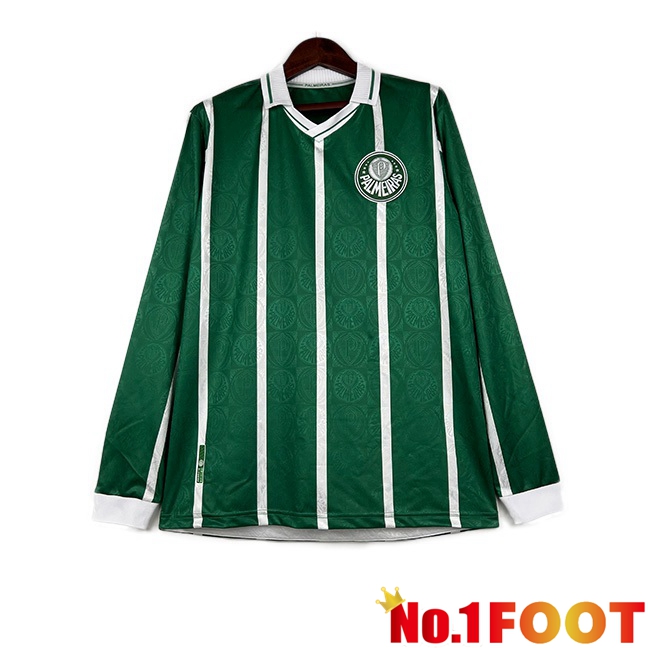 Palmeiras Retro Home Football Jersey Long sleeve Green 1993