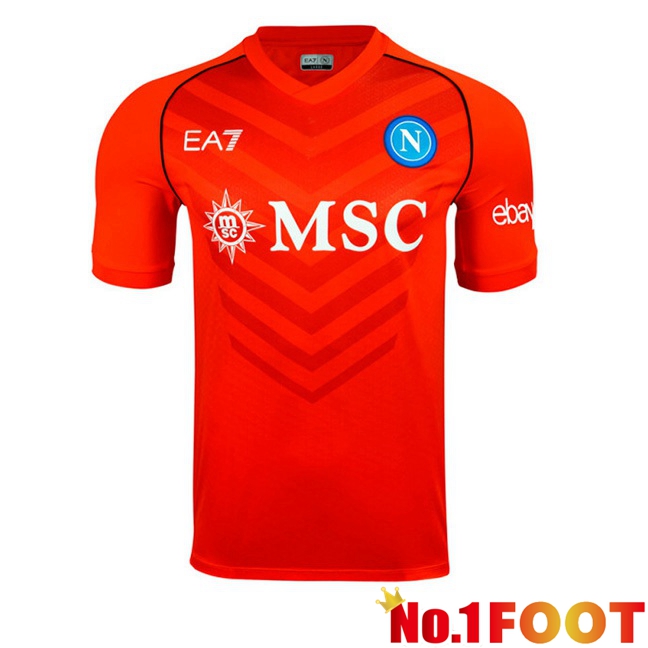 SSC Napoli Football Jersey Goalkeeper Red 2023/2024