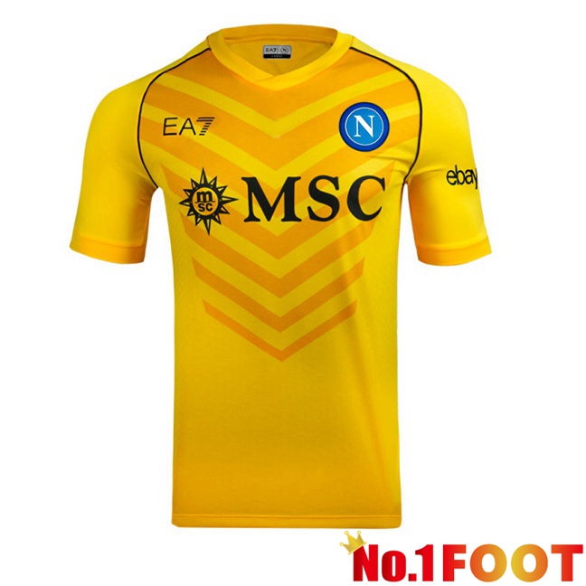 SSC Napoli Football Jersey Goalkeeper Yellow 2023/2024