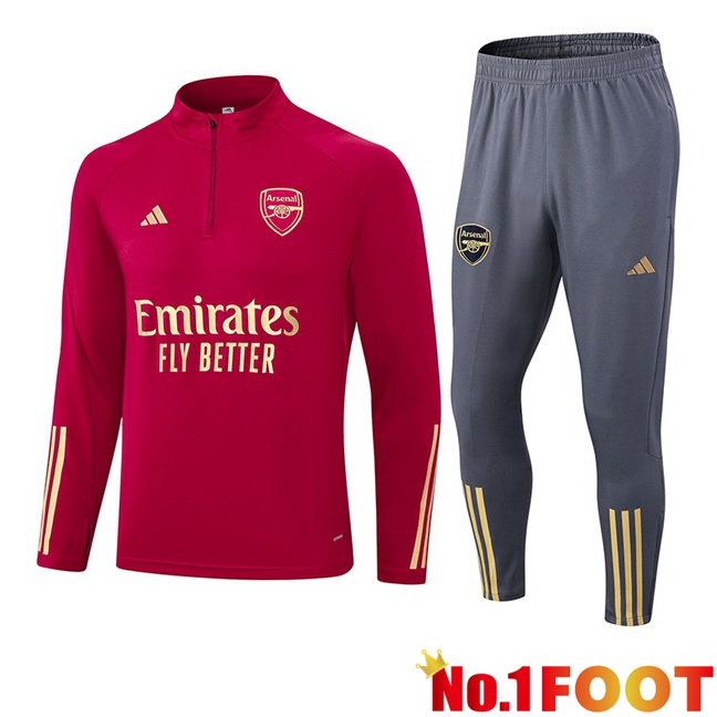 Arsenal Training Tracksuit Suit Red 2023/2024