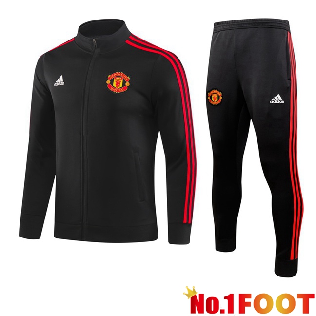 Manchester United Training Jacket Suit Black 2023/2024