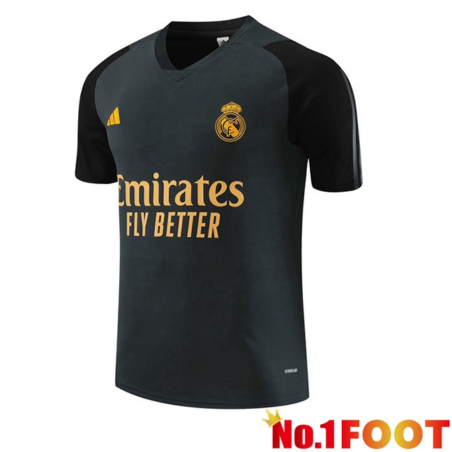 Real Madrid Training T Shirt Grey 2023/2024