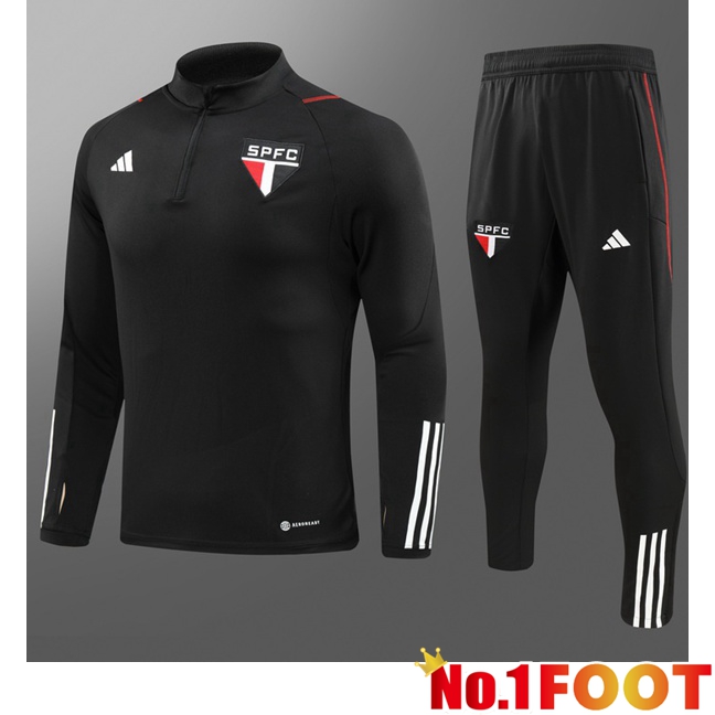 Sao Paulo FC Kids Training Tracksuit Suit Black 2023/2024