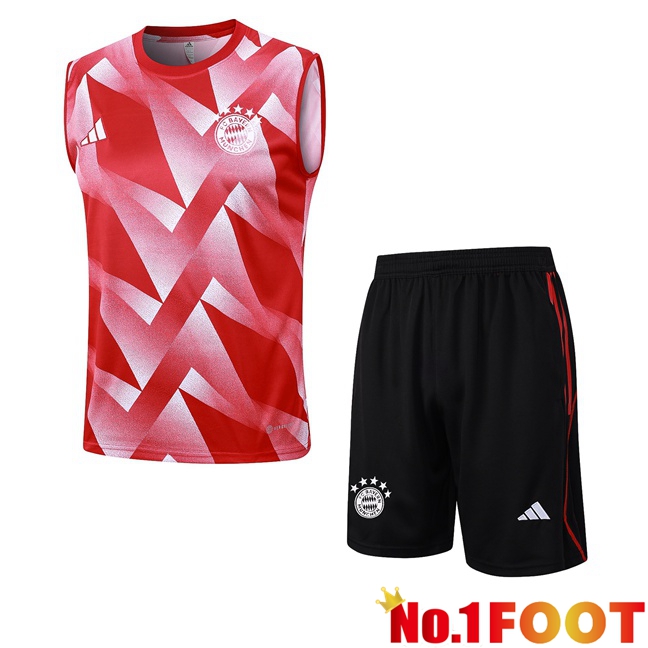 Bayern Munich Soccer Vest + Shorts Red 2023/2024