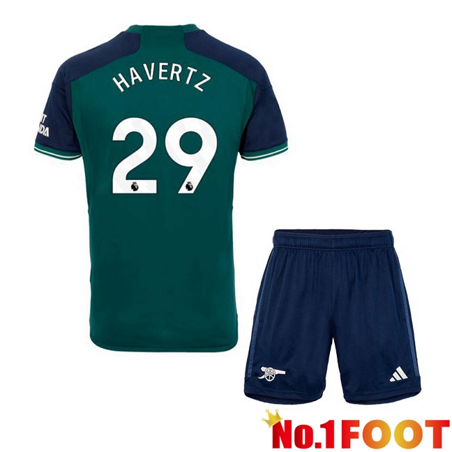 Arsenal (HAGreenZ 29) Kids Soccer Jersey Third Green 2023/2024