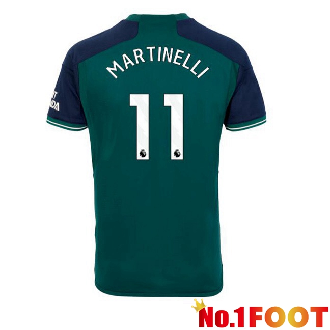 Arsenal (MARTINELLI 11) Soccer Jersey Third Green 2023/2024