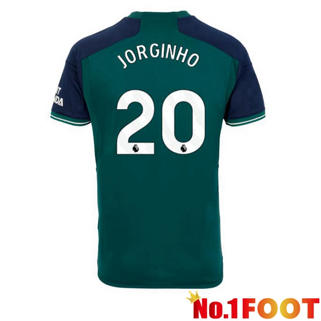 Arsenal (JORGINHO 20) Soccer Jersey Third Green 2023/2024