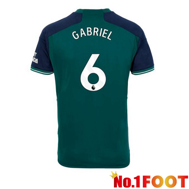 Arsenal (GABRIEL 6) Soccer Jersey Third Green 2023/2024