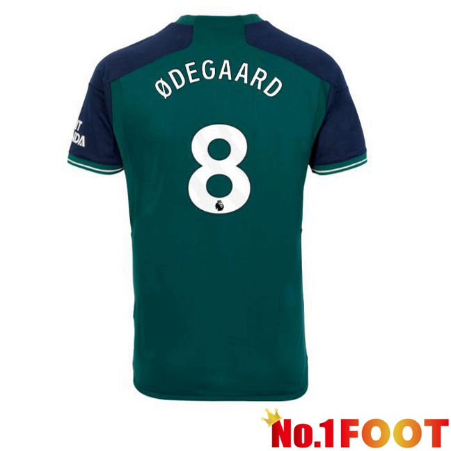 Arsenal (ØDEGAARD 8) Soccer Jersey Third Green 2023/2024