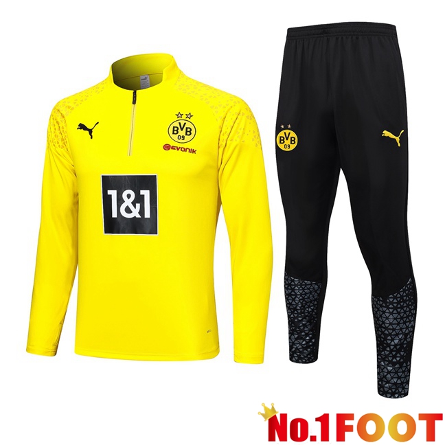 Dortmund BVB Training Tracksuit Suit Yellow 2023/2024