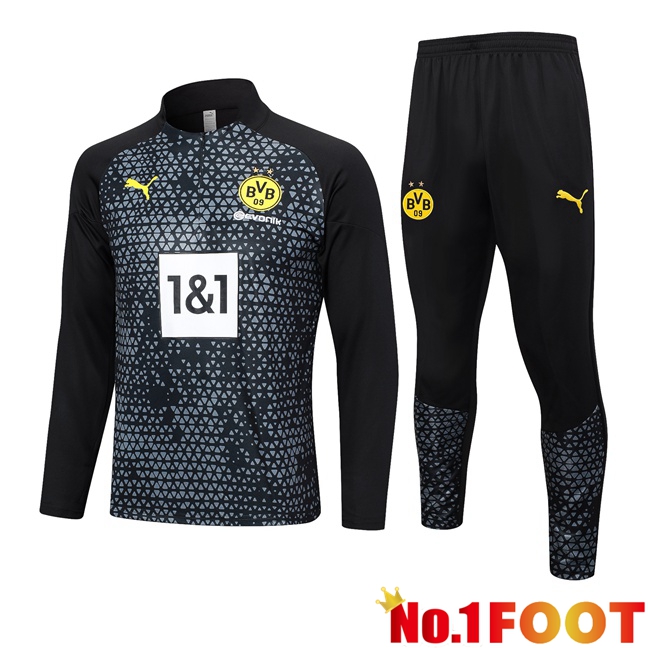 Dortmund BVB Training Tracksuit Suit Black 2023/2024